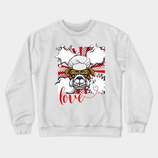 I love dog, puppy mom. Crewneck Sweatshirt